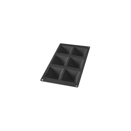 stampo piramide silicone 6pt. nero