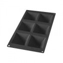 stampo piramide silicone 6pt. nero