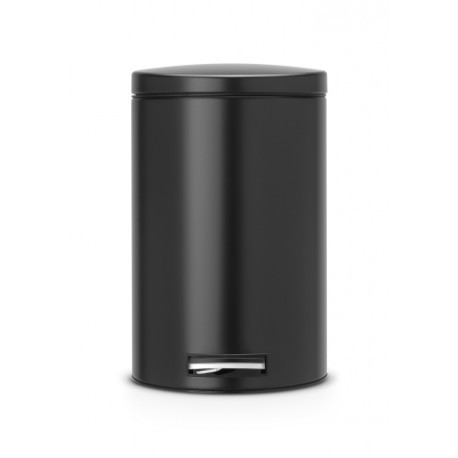 Pattumiera Pedal Bin Silent 12L Nero Opaco 478109