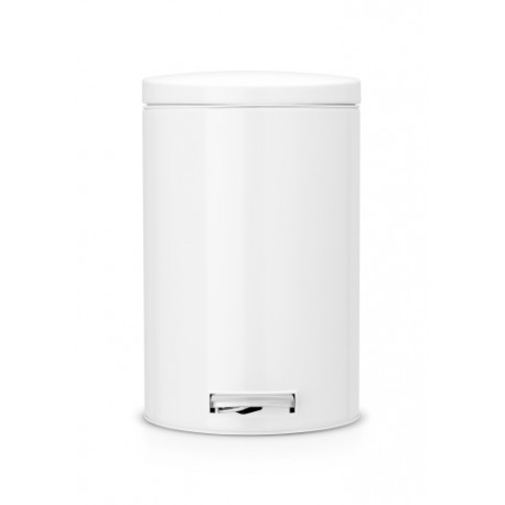 Pattumiera Pedal Bin Silent 12L Bianco 478024